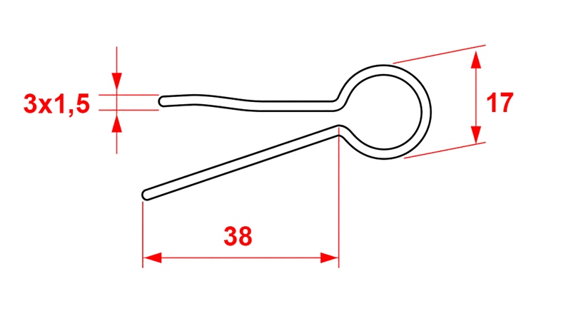 CONTRAPINO AGRÍCOLA 3X1.5 (5PCS)