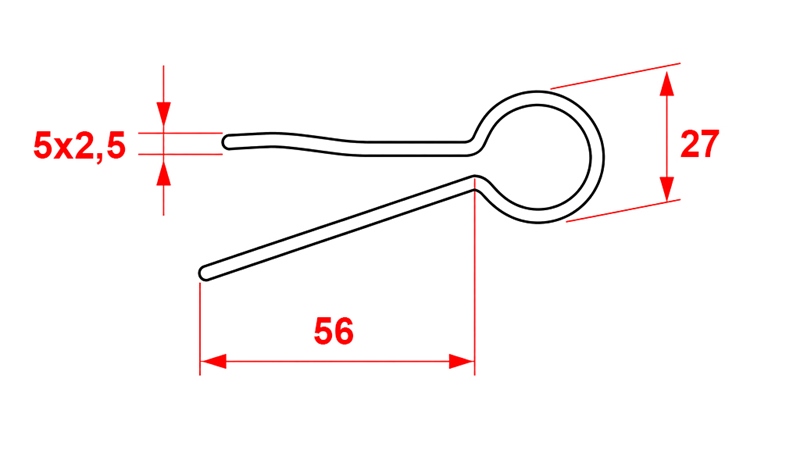 CONTRAPINO AGRÍCOLA 5X2.5 (5PCS)