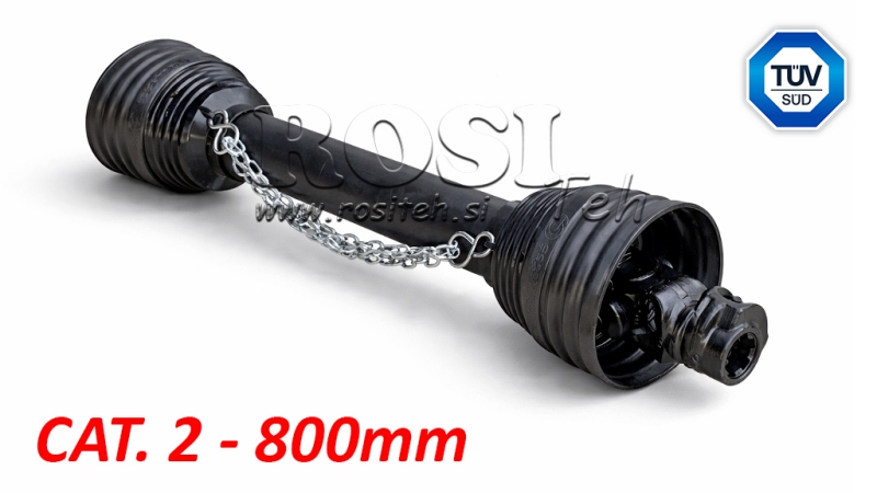 EIXO CARDÃ CERTIFICADO CE PROFI LINE CAT.2 COMPRIMENTO 800mm