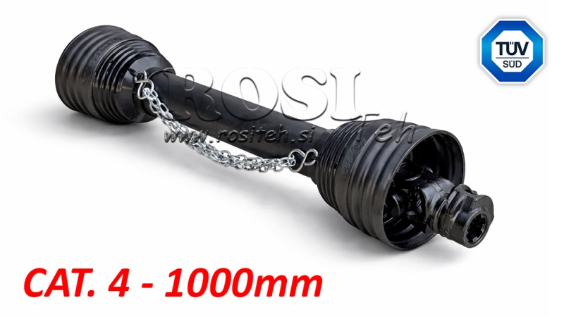 EIXO CARDÃ CERTIFICADO CE PROFI LINE CAT.4 COMPRIMENTO 1000mm