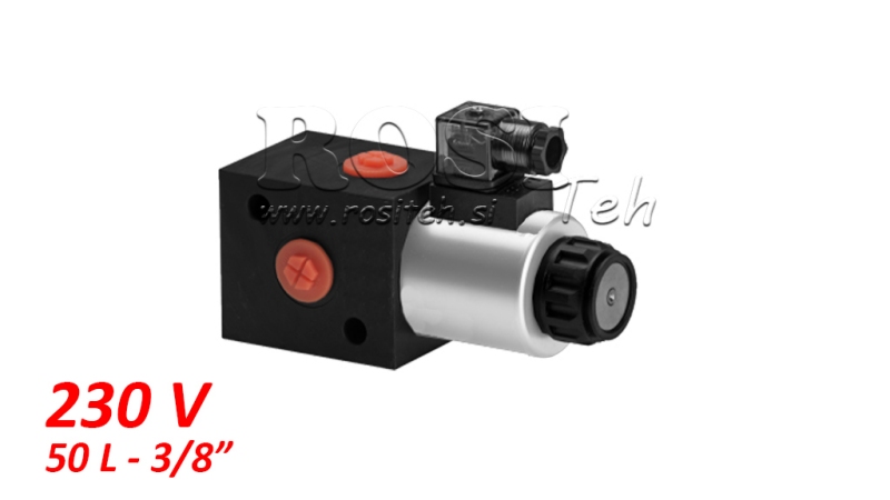 VÁLVULA DE 3 VIAS 3/8 220V - 50LIT