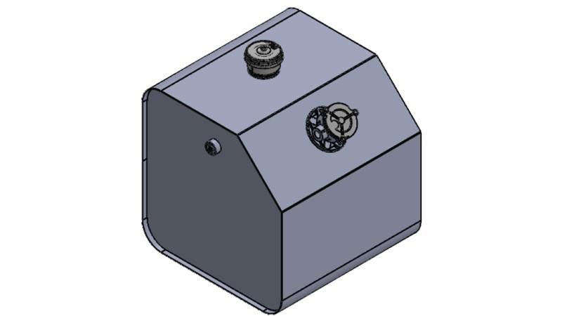 TANQUE METÁLICO SUPERIOR 150 Lit 600x600x500mm