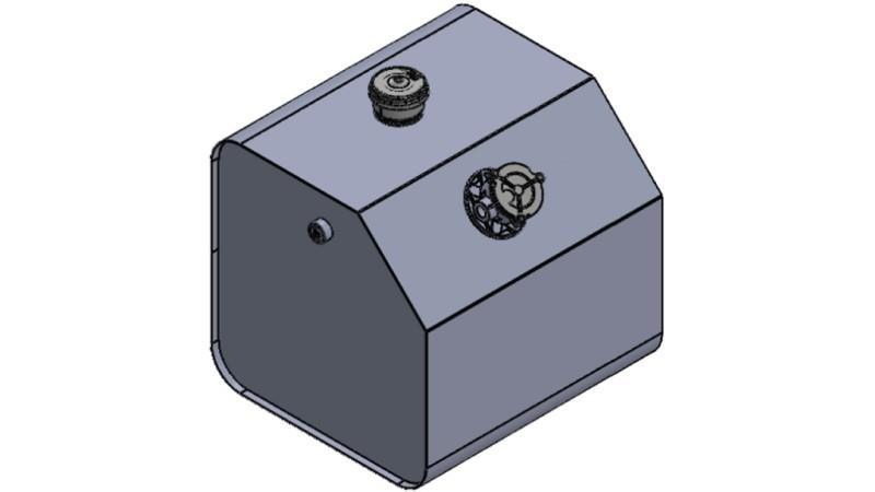 TANQUE METÁLICO SUPERIOR 250 Lit 600x600x800mm