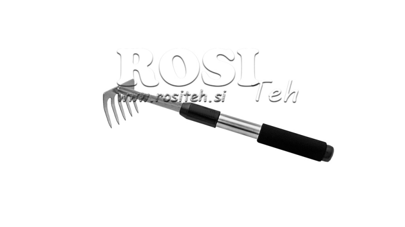 RASTREADORES COM CABO DE ALUMÍNIO, 5 DENTES