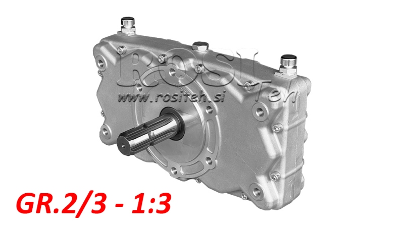 CAIXA DE CÂMBIO DUPLA GR.2/3 -1:3 MACHO