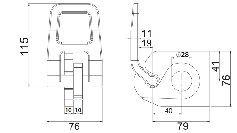 HINDA DE LATERAL DE TRAILER COM ABERTURA INFERIOR