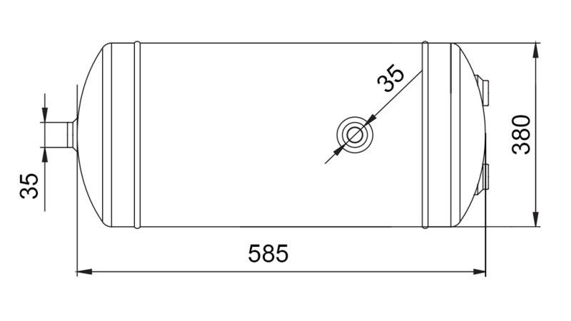 RESERVATÓRIO DE FREIO A AR 60 LIT 585X380 ECO