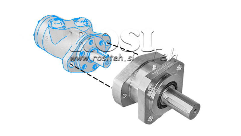 FLANGE DE ROLAMENTO PARA MOTOR HIDRÁULICO MP-MR