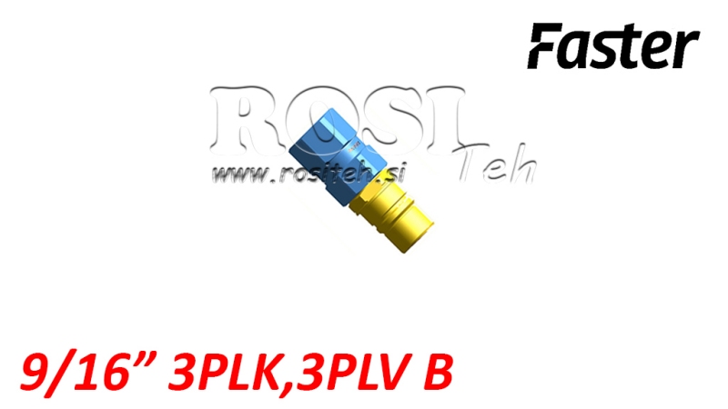 CONECTOR RÁPIDO MACHO PARA MULTI-FASTER 9/16 3PLK 3PLV B PARTE MÓVEL