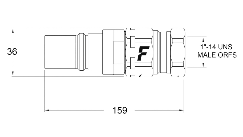CONECTOR RÁPIDO MACHO PARA MULTI-FASTER 9/16 3PLK 3PLV B PARTE MÓVEL