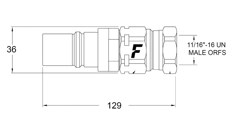 CONECTOR RÁPIDO MACHO PARA MULTI-FASTER 3/8 3PLK 3PLV A PARTE MÓVEL