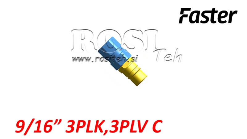 CONECTOR RÁPIDO MACHO PARA MULTI-FASTER 9/16 3PLK 3PLV C PARTE MÓVEL