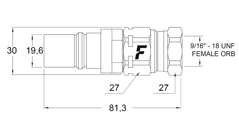 CONECTOR RÁPIDO MACHO PARA MULTI-FASTER 3/8 PARTE MÓVEL