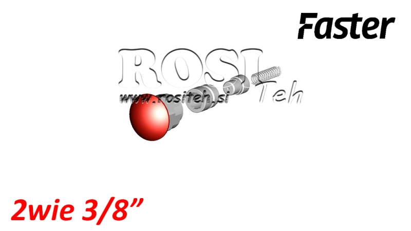 BOTÃO DE SEGURANÇA PARA MULTI-FASTER 3/8 2VIAS PARTE FIXA