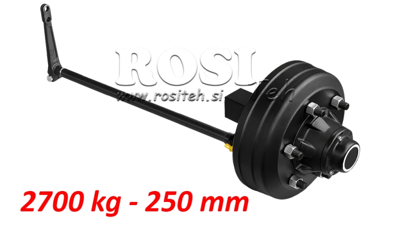 POLOSOVINA Z ZAVORAMI (6vijaki - kvadrat 60) 2.700 kg l.250 mm