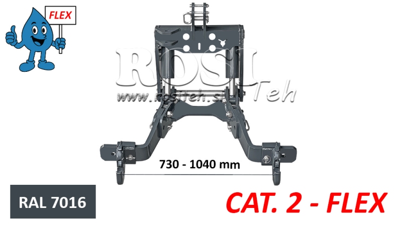 LEVANTE HIDRÁULICO FRONTAL UNIVERSAL FLEX CAT. 2 1500KG