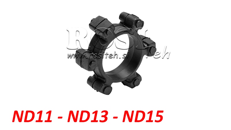 ACOPLAMENTO EM ESTRELA PARA INSERTO DE BORRACHA ND11-ND13-ND15 (55mm)