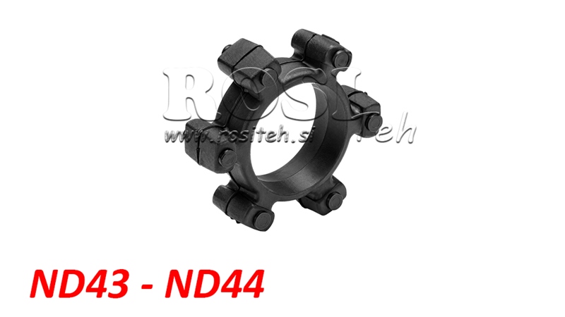ACOPLAMENTO EM ESTRELA PARA INSERTO DE BORRACHA ND43-ND44 (104mm)