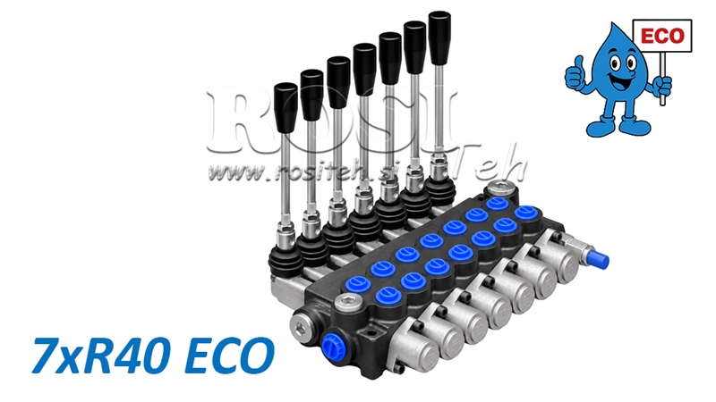 VÁLVULA HIDRÁULICA MANUAL – DISTRIBUIDOR DE 7 SECÇÕES 7xR40 ECO
