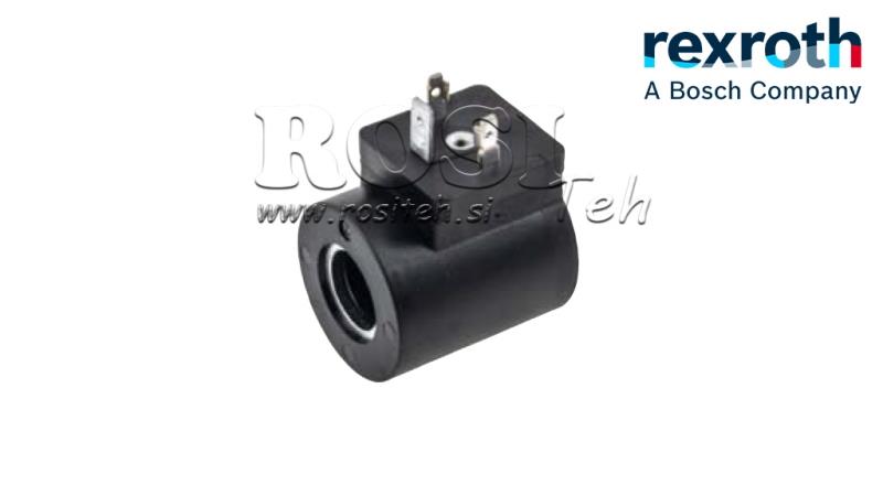 BOBINA ELETROMAGNÉTICA 12V DC - fi 15.75mm-41mm IP65