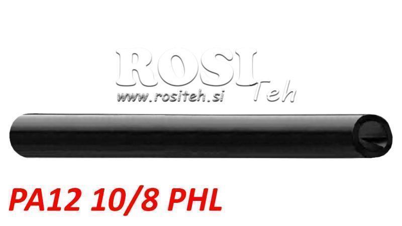PA 10/8 PA12PHL TUBO DE AR PRETO POLIAMIDA DIN74324