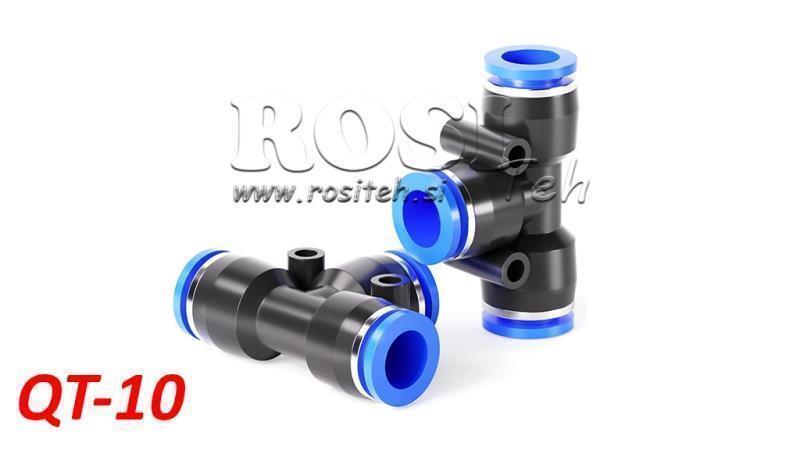 PLUG PNEUMÁTICO T CONEXÃO TPA SEM ROSCA QT-10