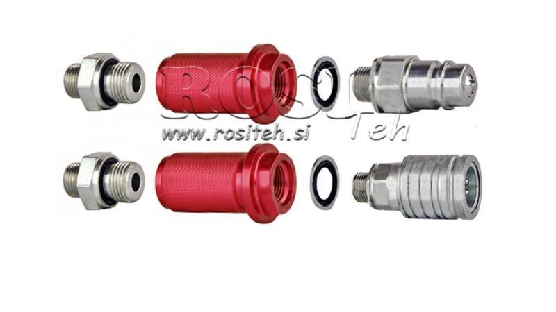 MANIVELA PARA ACOPLAMENTO RÁPIDO MARCA M22-1/2 VERMELHA