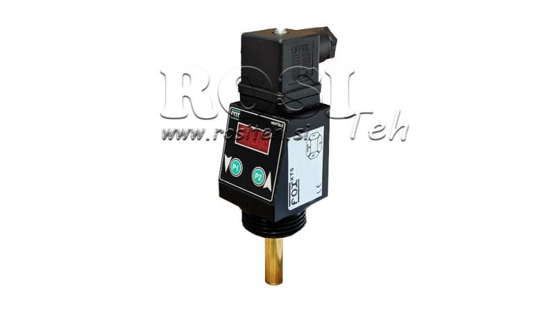TERMOSTATO COM DISPLAY XT51V 0-100°C l-50mm