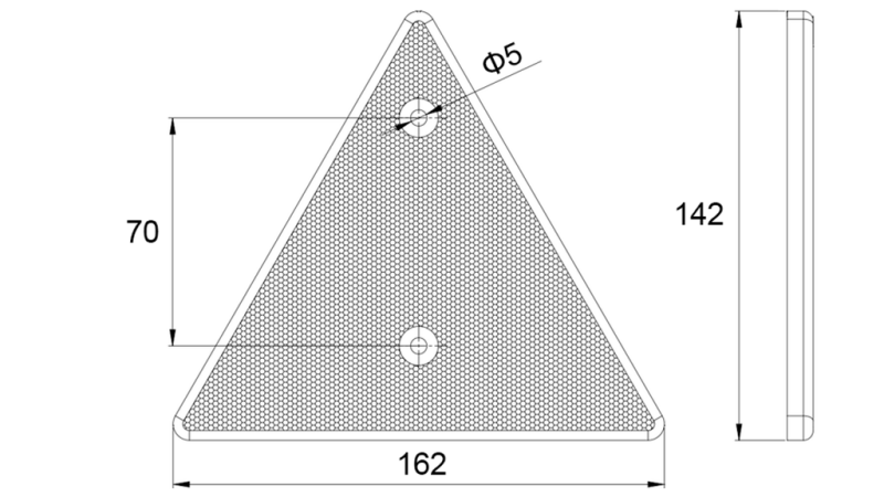 REFLETOR TRIANGULAR (4PCS)