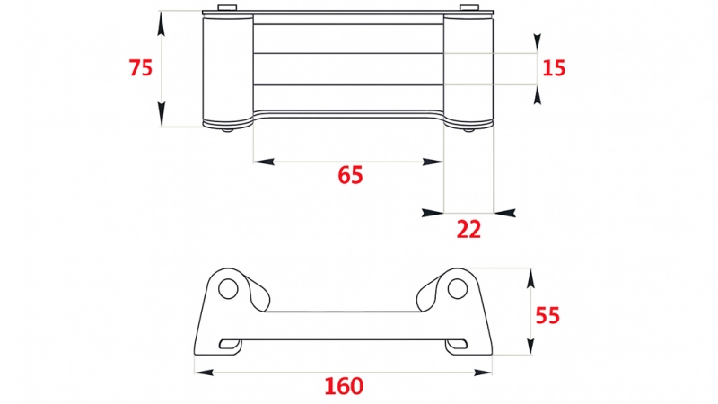 GUIA DESLIZANTE PARA CABO DE AÇO DWH 2500-4500
