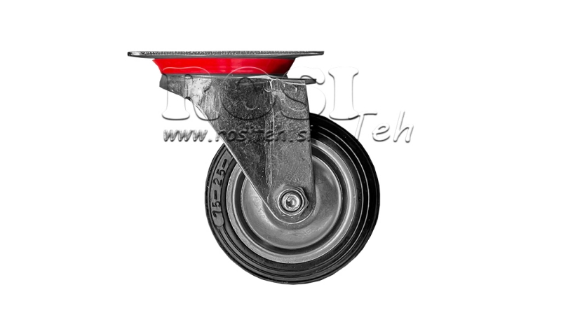 RODA 75mm COM BASE GIRATÓRIA