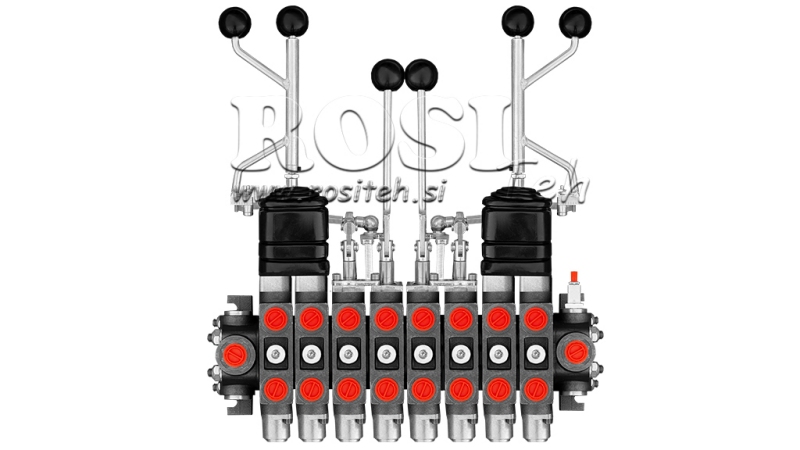 VÁLVULA HIDRÁULICA HIAB 8XPC70 + 2X JOYSTICK EURO 3 POSIÇÕES