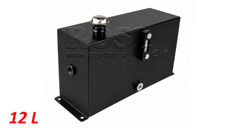 TANQUE METÁLICO 12 LITROS CUBO 255X155X450MM COMPLETO COM EQUIPAMENTO