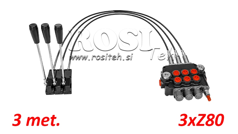 KIT 3xZ80 + JOYSTICK 1 POSIÇÃO L3000