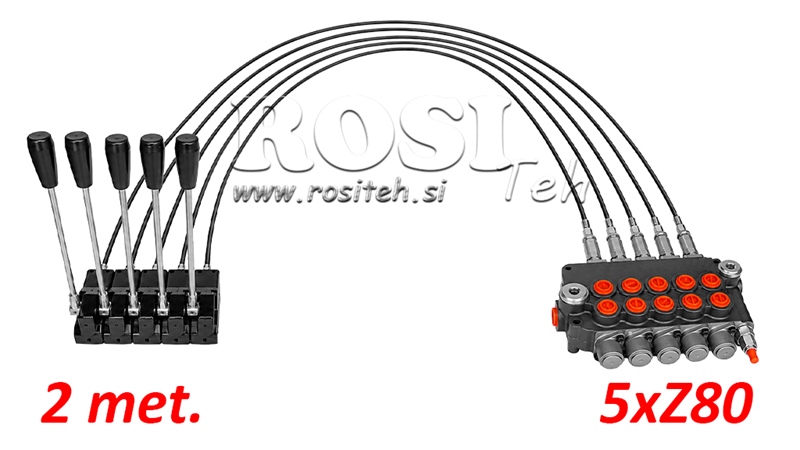 KIT 5xZ80 + JOYSTICK 1 POSIÇÃO L2000