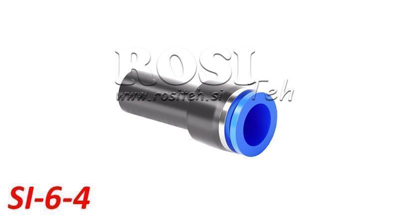 REDUTOR PNEUMÁTICO PLUG-IN CONEXÃO TPA SEM ROSCA SI-6-4