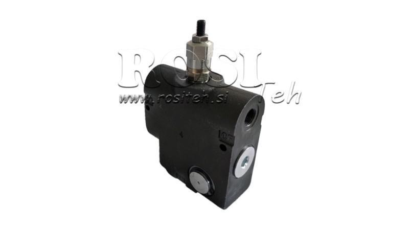 VÁLVULA DE PRIORIDADE 3/4 COM ESCALA E VÁLVULA DE SEGURANÇA 0-110lit, 0-200bar