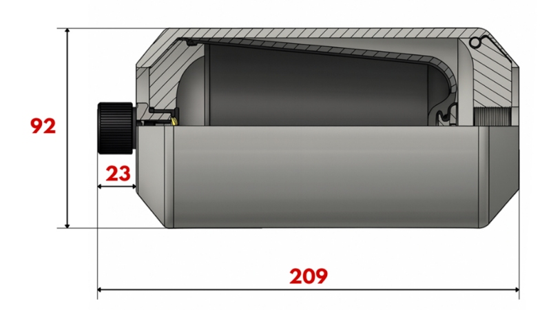 HIDRAVLIČNI AKUMULATOR 0,75 LIT - M18x1,5