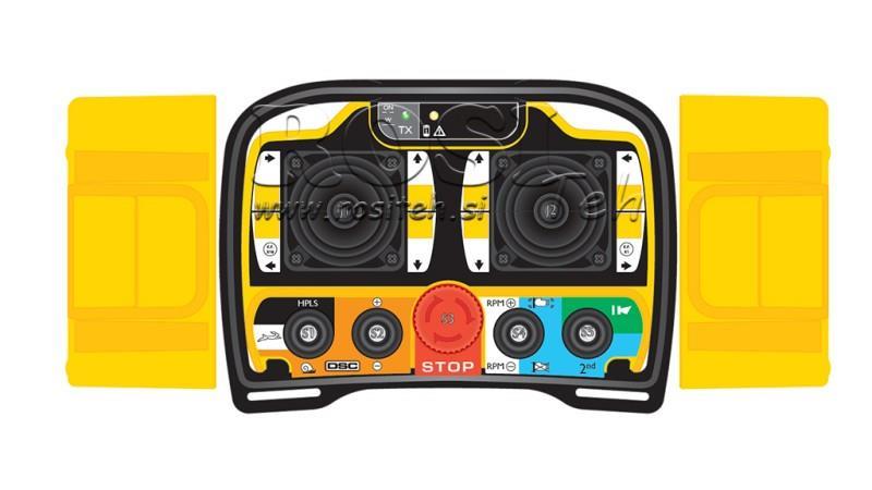 CONTROLE REMOTO POR RÁDIO - PROPORCIONAL - ZEUS2 B2 10015 Padrão