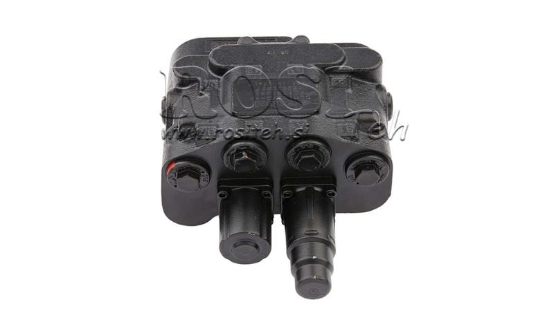 VÁLVULA DE CONTROLE HIDRÁULICO DLM-122/2 2xP80 L/min DETECÇÃO DE CARGA COM FUNÇÃO FLOTANTE