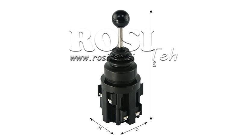 JOYSTICK DE CONTROLE ELÉTRICO 5 POS