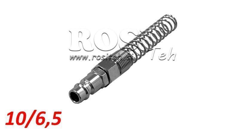 PNEVMATSKA HITRA SPOJKA MOŠKA VZMET 10/6,5 - DN7,2