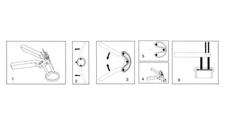 ferramenta para substituir selos hidráulicos