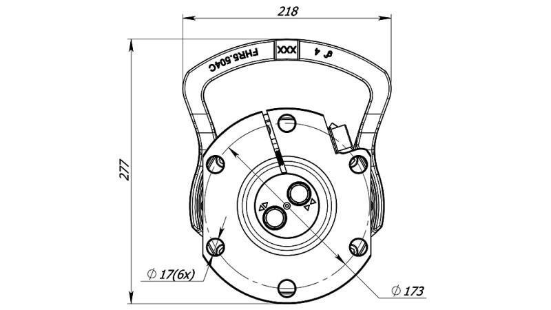 ROTATÓRIO HIDRÁULICO 6000/3000 KG COM FLANGE