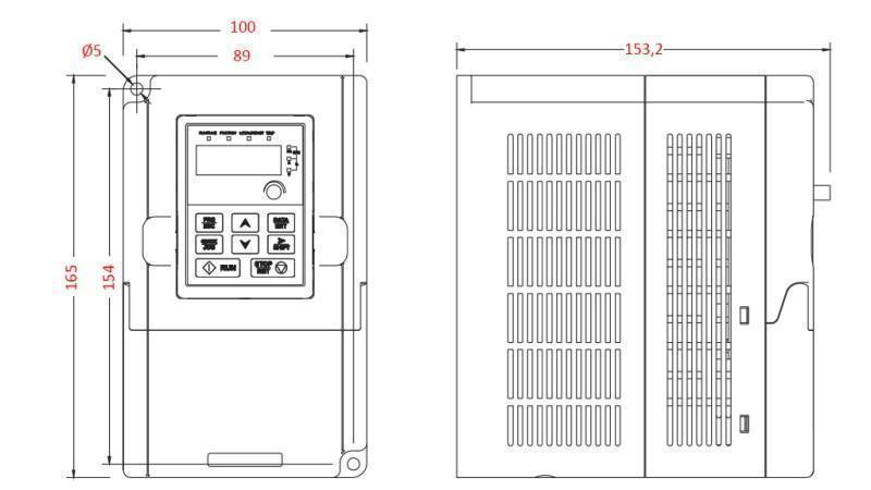 CONVERSOR DE FREQUÊNCIA - INVERTER 3Fase 2.2kW GD10-2R2G-4-B
