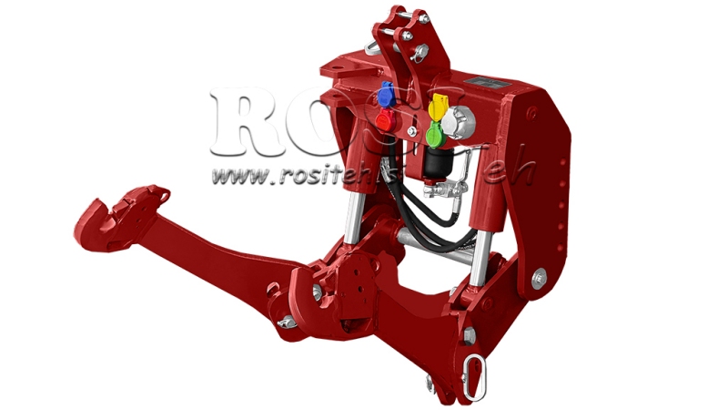 LEVANTE HIDRÁULICO FRONTAL UNIVERSAL CAT. 2 1500KG - VERMELHO (RAL 3000)