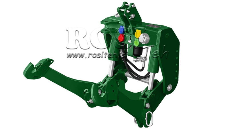 LEVANTE HIDRÁULICO FRONTAL UNIVERSAL CAT. 2 1500KG - VERDE (RAL 6001)
