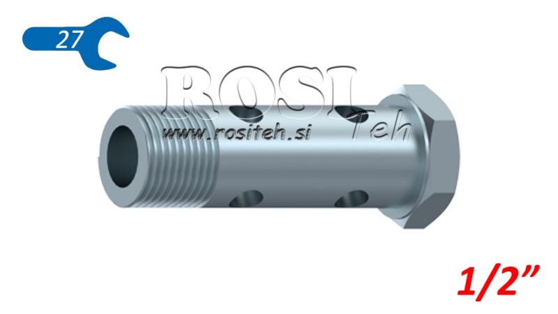 PARAFUSO HOLLOW HIDRÁULICO DUPLO 1/2