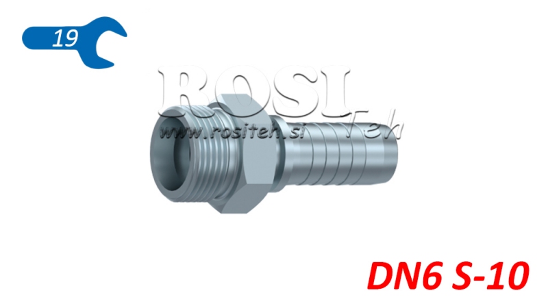 CONEXÃO HIDRÁULICA CES 10 MACHO DN6-M18X1,5