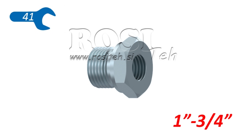 ADAPTADOR HIDRÁULICO MACHO-FÊMEA 1-3/4